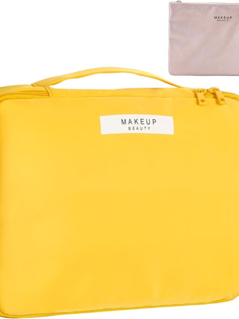 Travel Makeup Bag Cosmetic Bag Toiletry Bag for Women & Men, Yellow